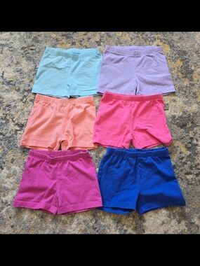 Girls Size 5/6 Tumble Bike Shorts - Assorted Pastel & Bright Colors